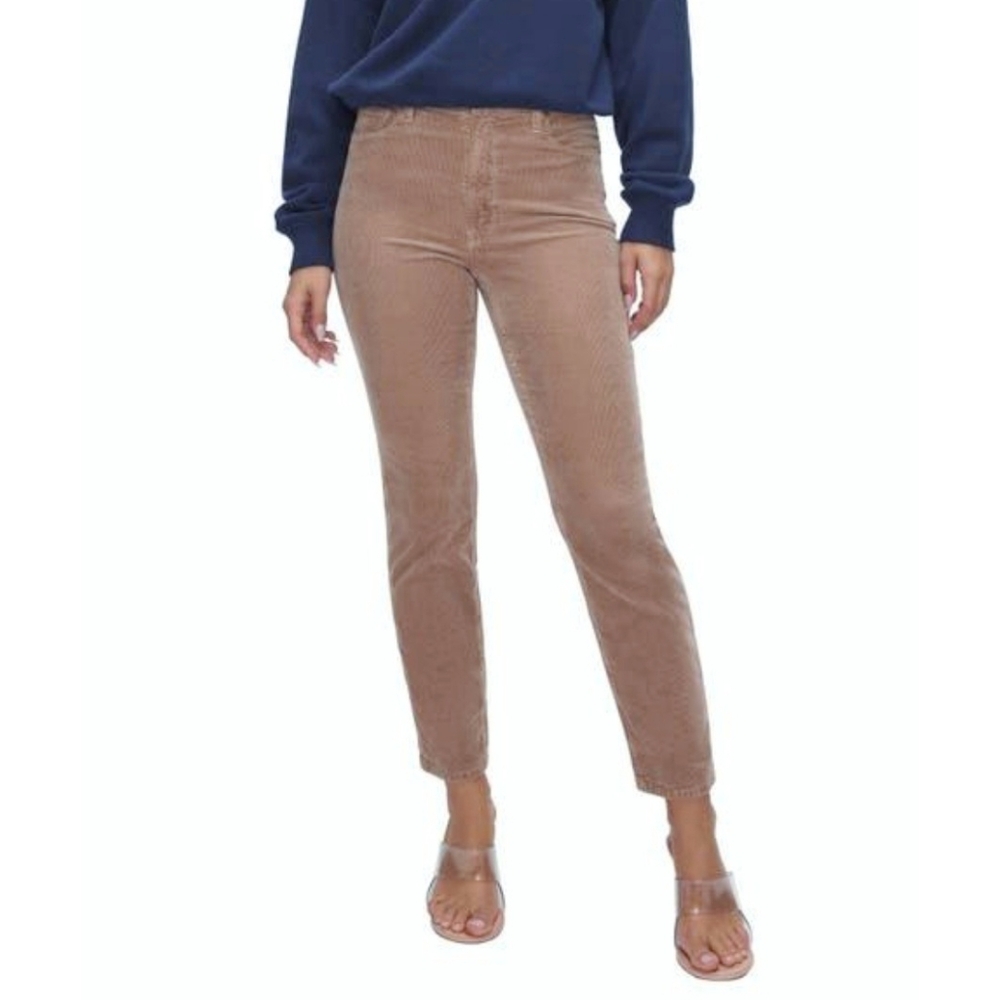 Good American NWT Good Classic Courduroy Pants in Putty